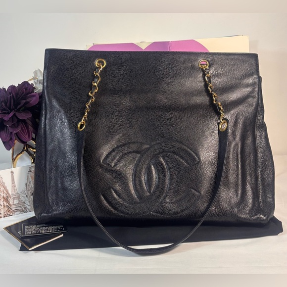 Chanel Vintage Timeless Tote Black - Picture 1 of 16